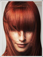 Red Head - long bangs